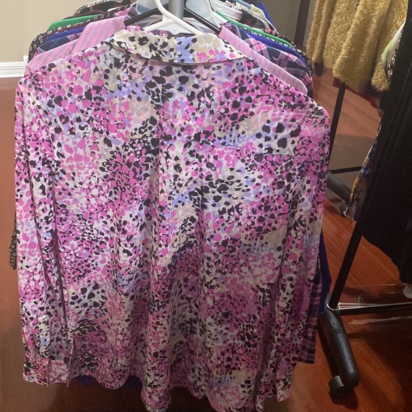 Animal Print Long Sleeve Blouse - Picture 2 of 2